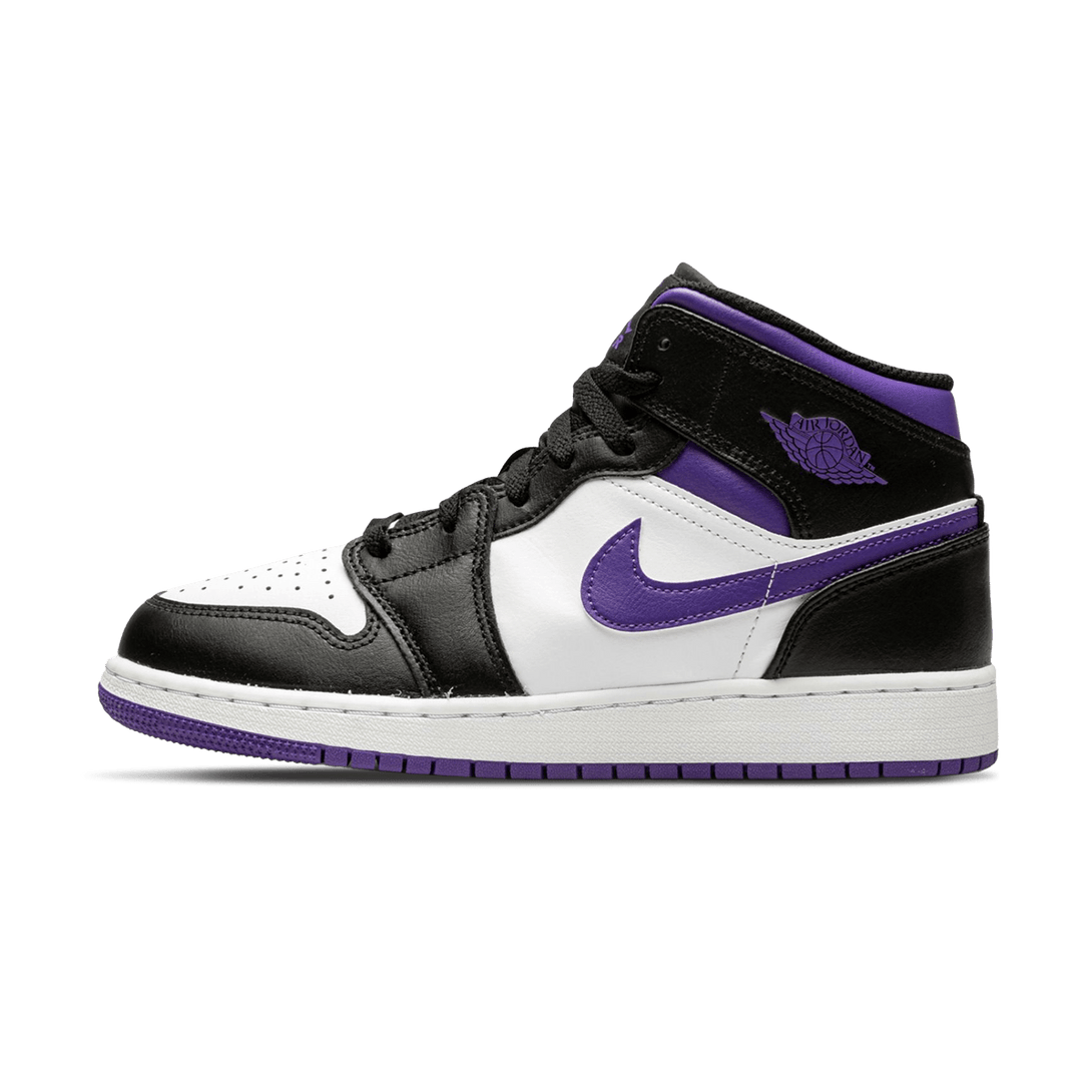 Air Jordan 1 Mid GS 'Dark Iris'- Streetwear Fashion - helmiss.com