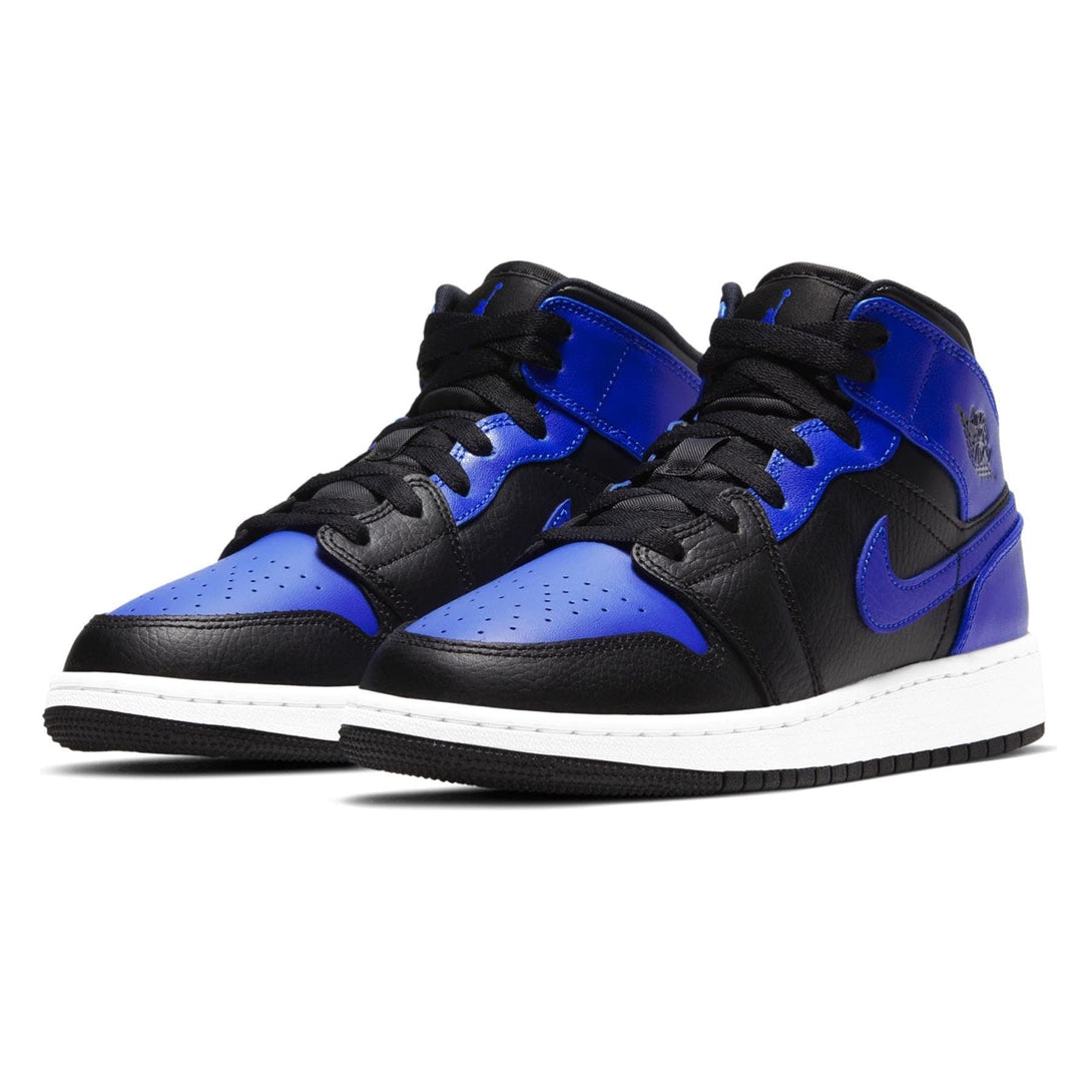 Air Jordan 1 Mid GS 'Hyper Royal'- Streetwear Fashion - helmiss.com