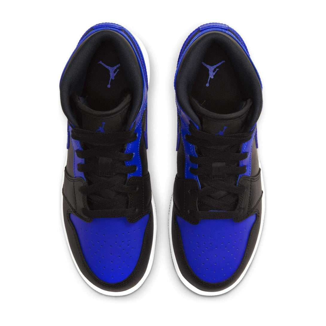 Air Jordan 1 Mid GS 'Hyper Royal'- Streetwear Fashion - helmiss.com