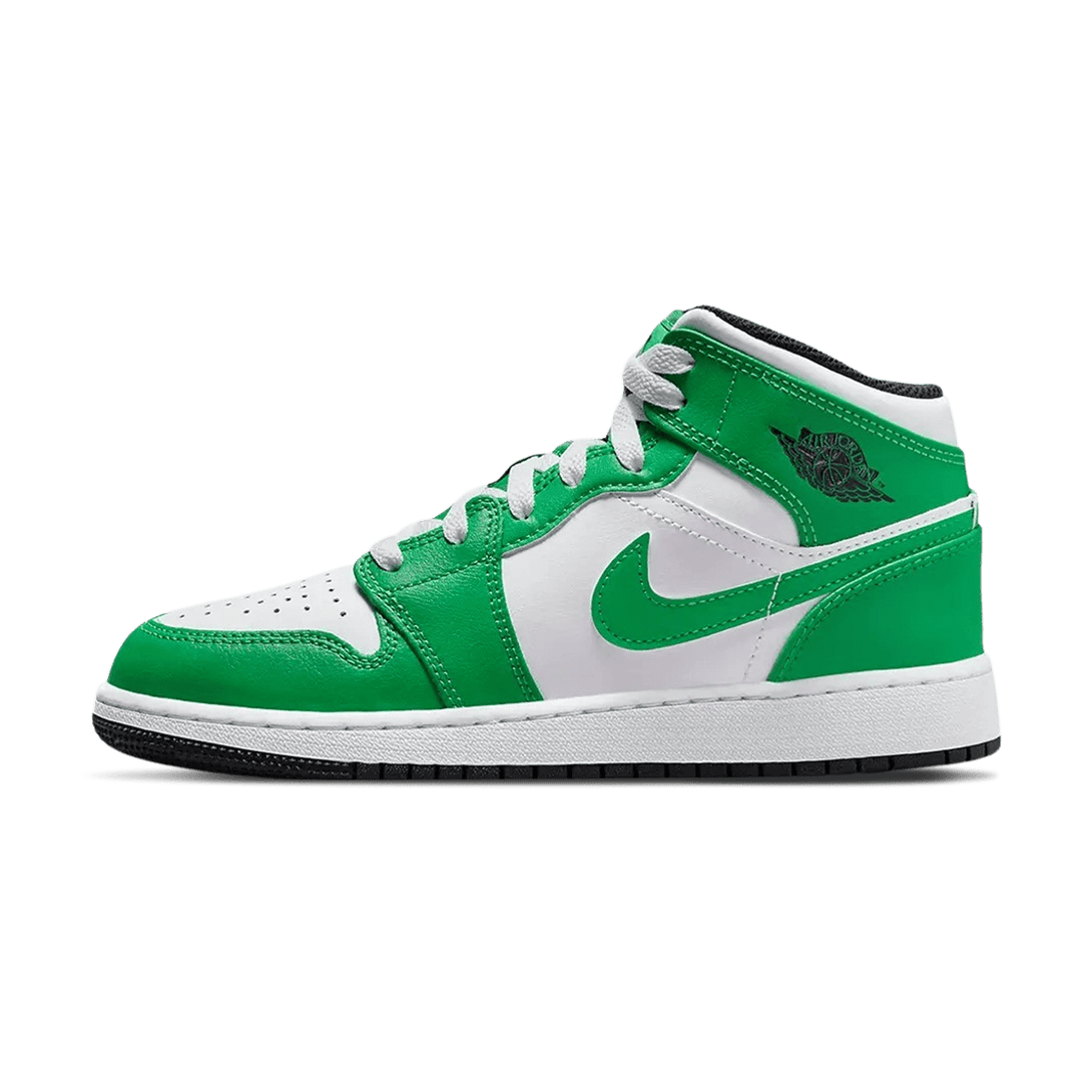 Air Jordan 1 Mid GS 'Lucky Green'- Streetwear Fashion - helmiss.com