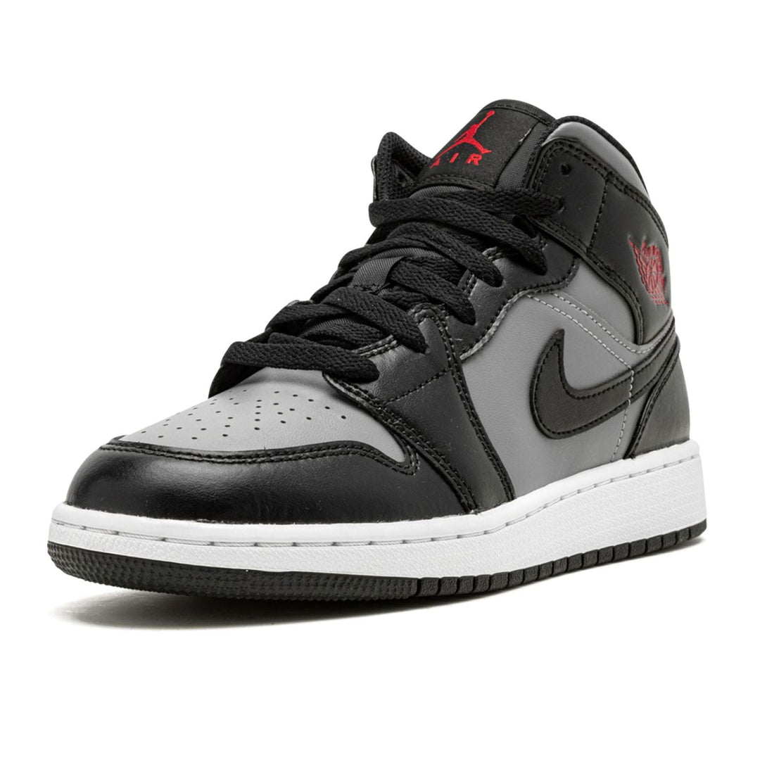 Air Jordan 1 Mid GS 'Shadow'- Streetwear Fashion - helmiss.com