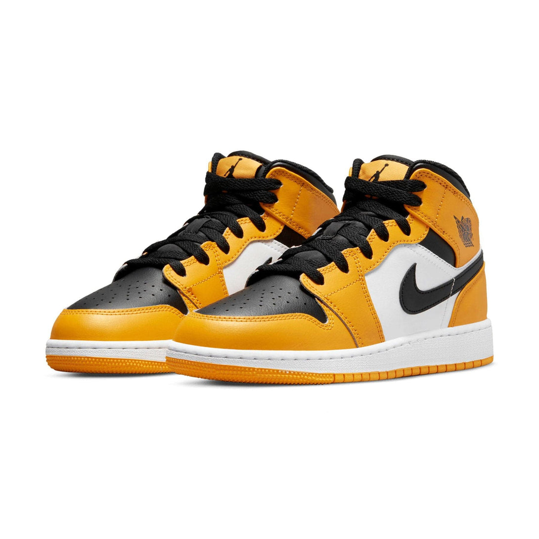 Air Jordan 1 Mid GS 'Taxi'- Streetwear Fashion - helmiss.com