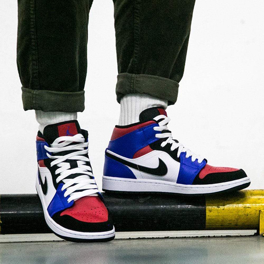 Air Jordan 1 Mid GS 'Top 3'- Streetwear Fashion - helmiss.com