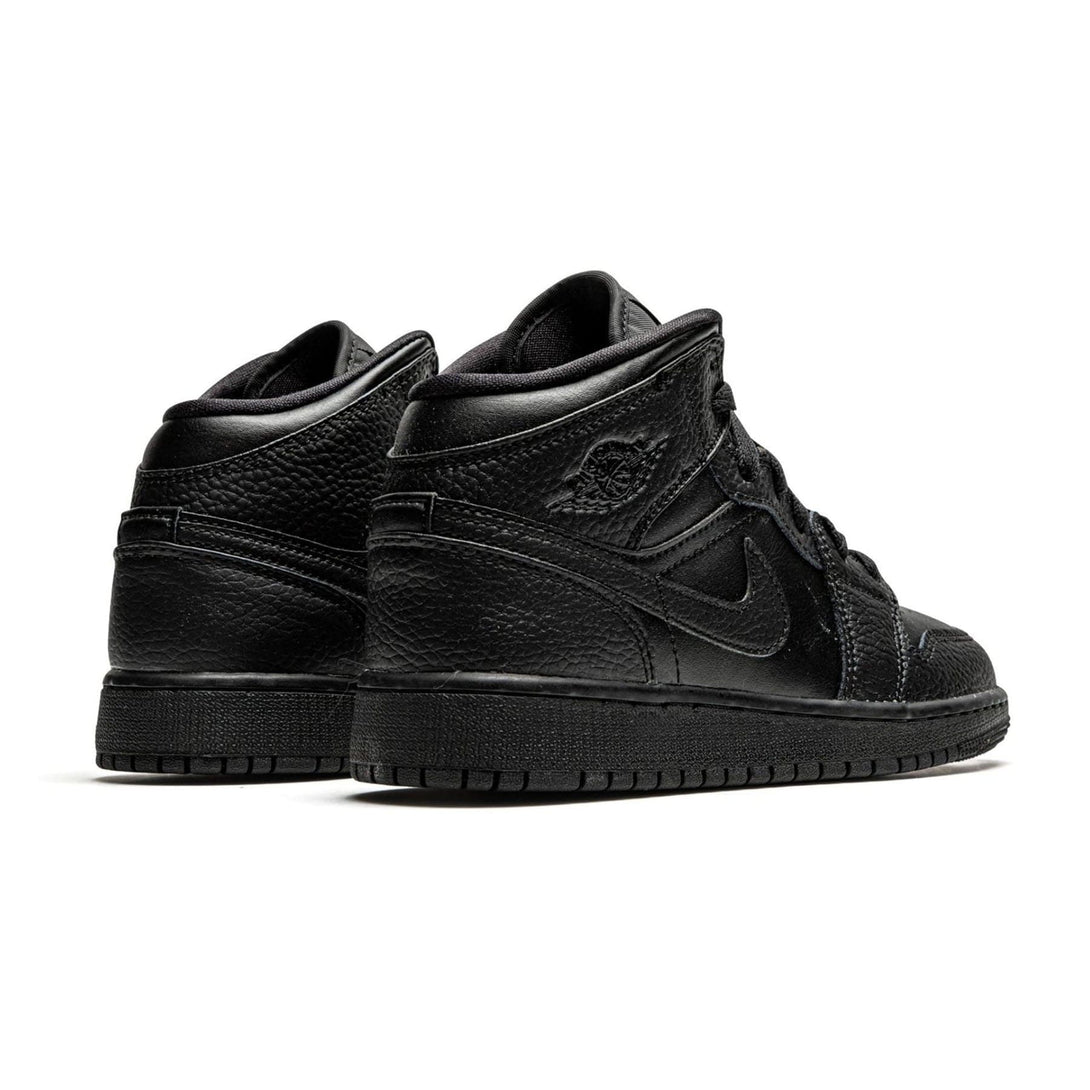 Air Jordan 1 Mid GS 'Triple Black' 2020- Streetwear Fashion - helmiss.com