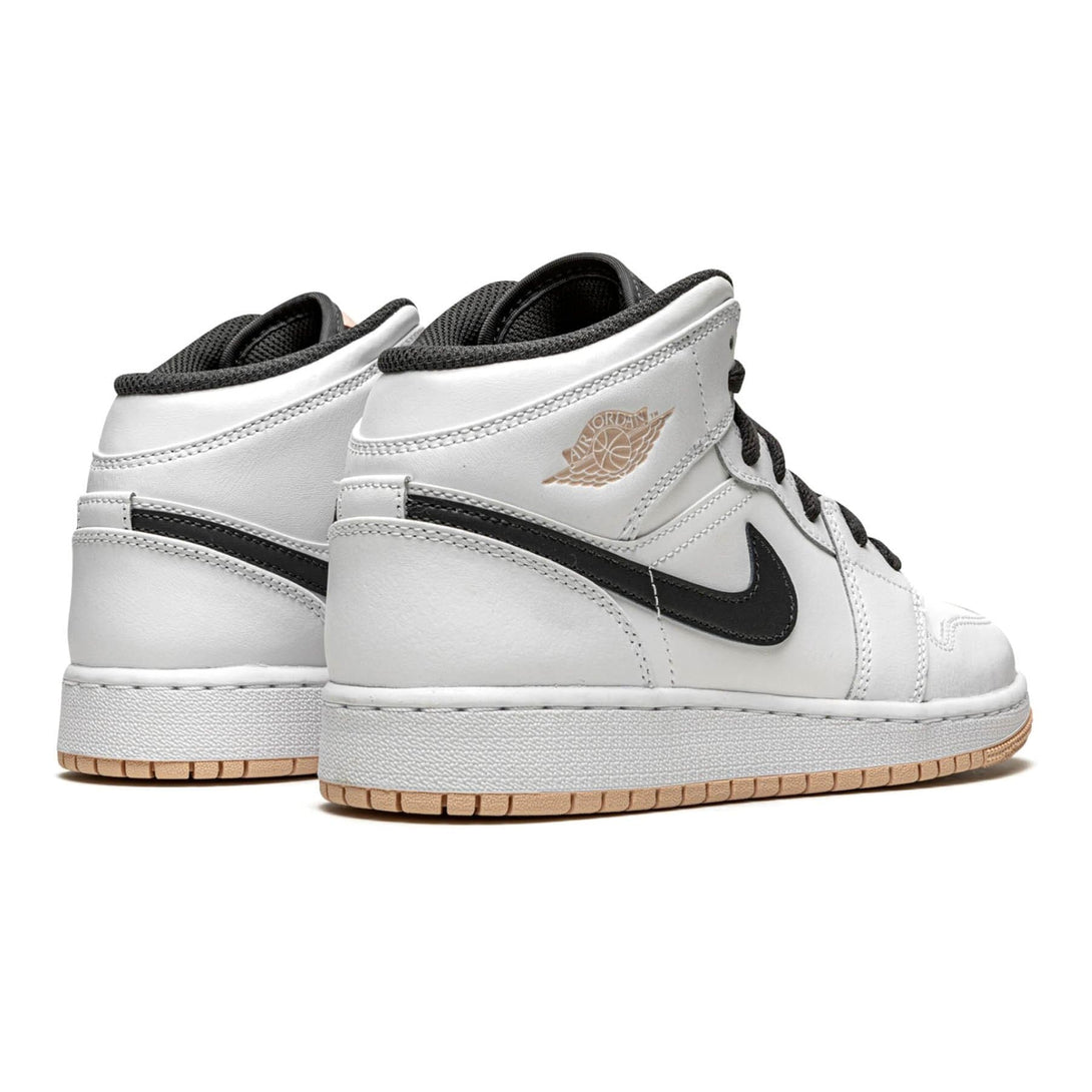 Air Jordan 1 Mid GS 'White Arctic Orange'- Streetwear Fashion - helmiss.com