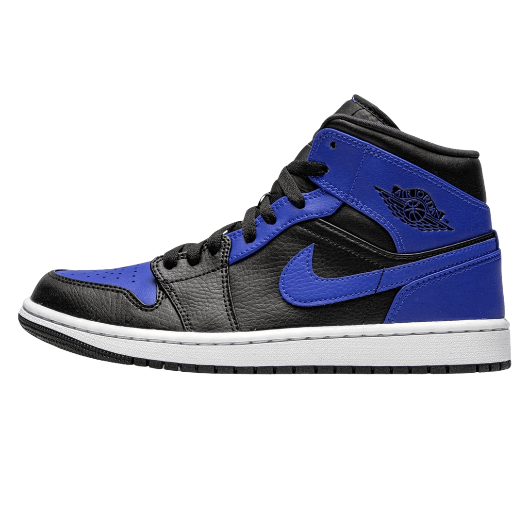 Air Jordan 1 Mid 'Hyper Royal'- Streetwear Fashion - helmiss.com