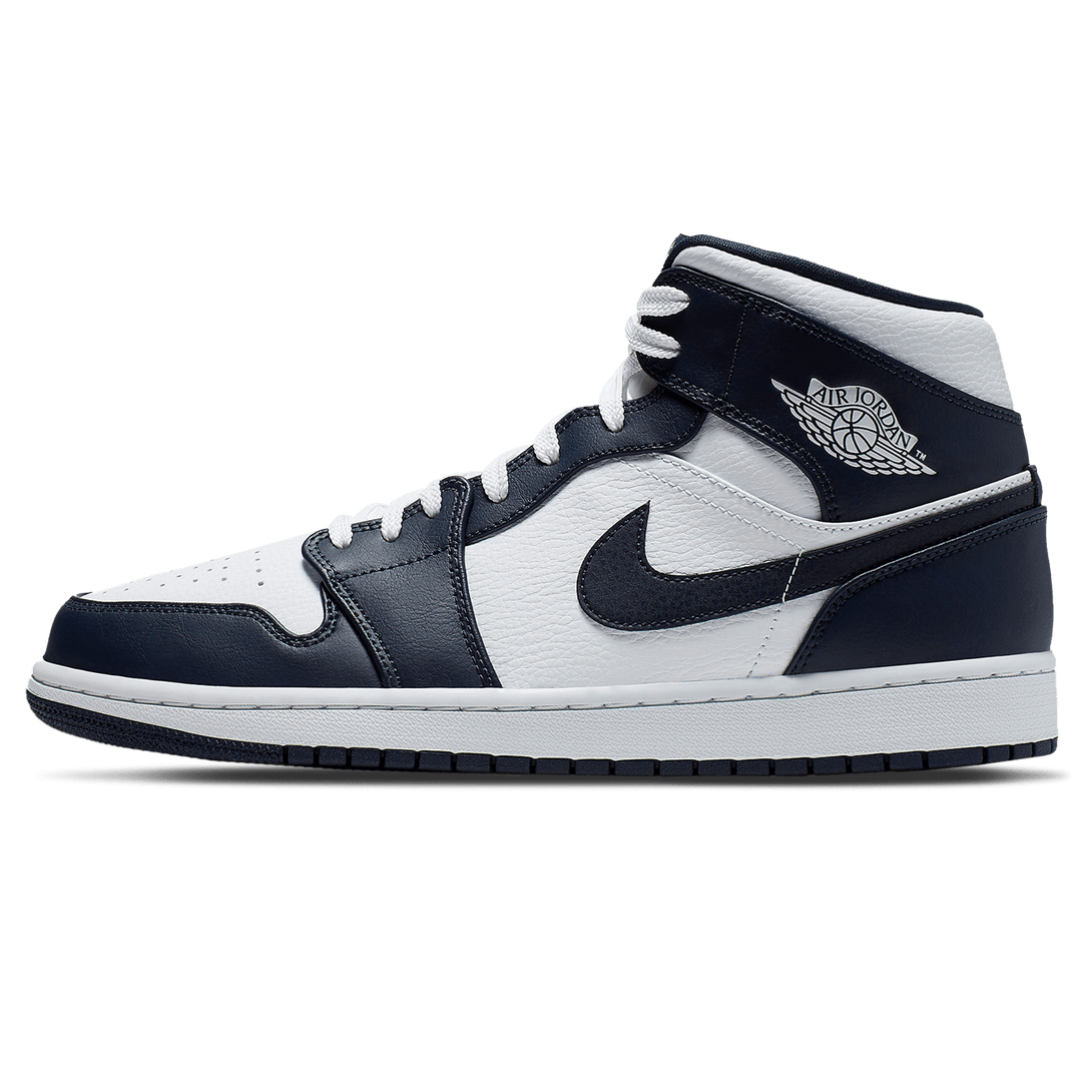 Air Jordan 1 Mid 'Obsidian'- Streetwear Fashion - helmiss.com