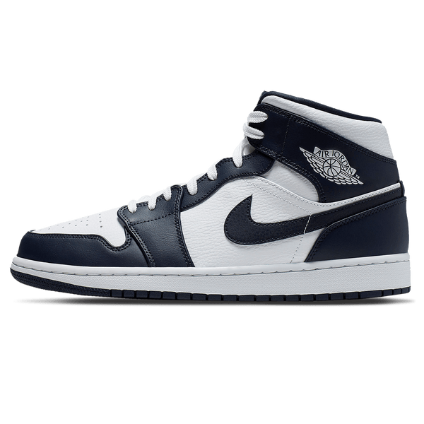 Air Jordan 1 Mid 'Obsidian'- Streetwear Fashion - helmiss.com