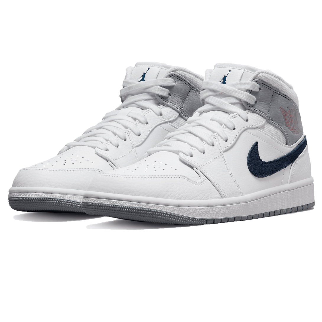 Air Jordan 1 Mid 'Paris'- Streetwear Fashion - helmiss.com