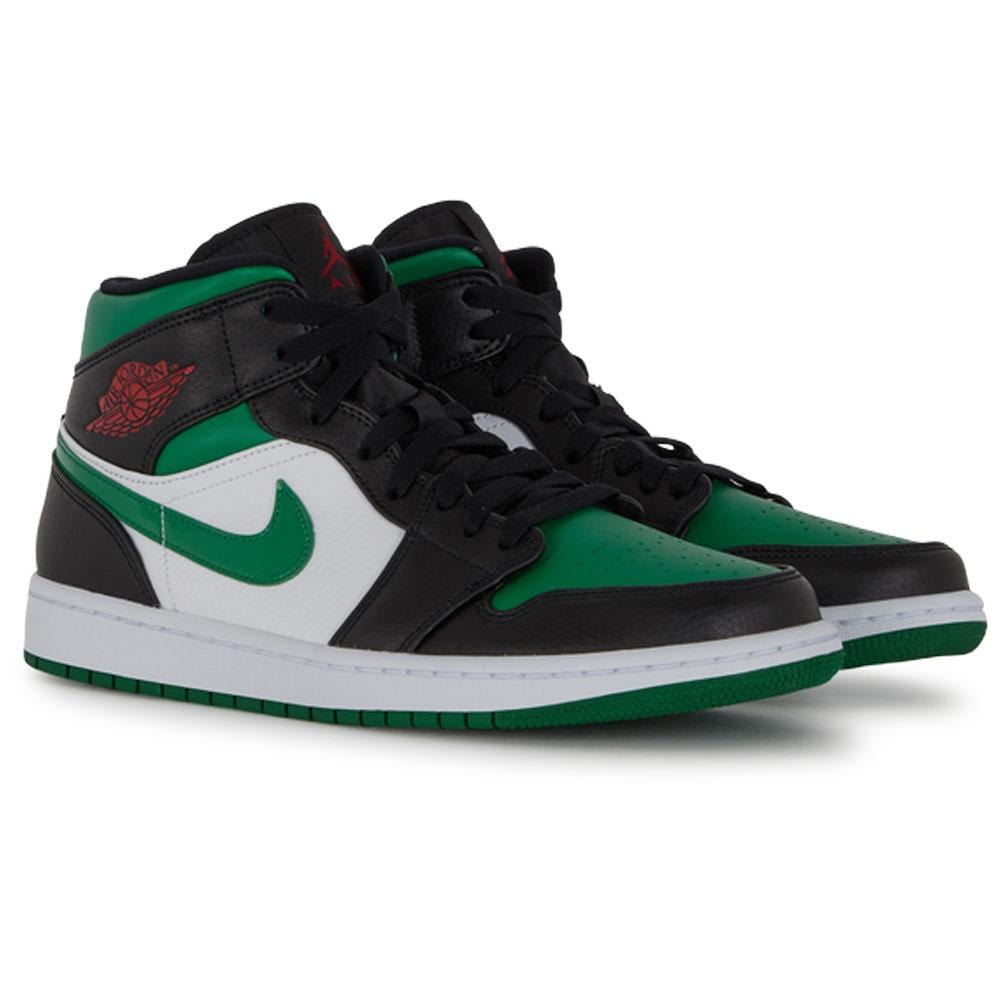 Air Jordan 1 Mid 'Pine Green'- Streetwear Fashion - helmiss.com