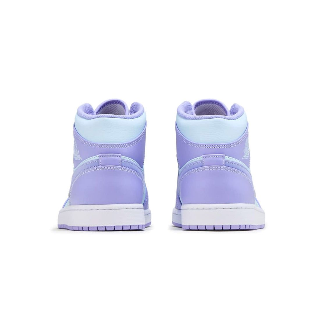 Air Jordan 1 Mid 'Purple Aqua'- Streetwear Fashion - helmiss.com