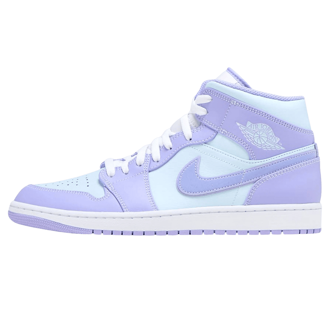 Air Jordan 1 Mid 'Purple Aqua'- Streetwear Fashion - helmiss.com