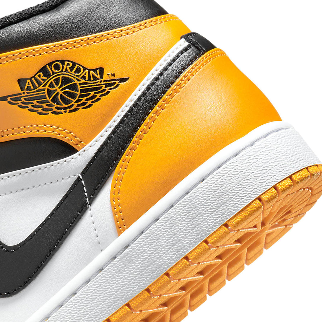 Air Jordan 1 Mid 'Reverse Yellow Toe'- Streetwear Fashion - helmiss.com