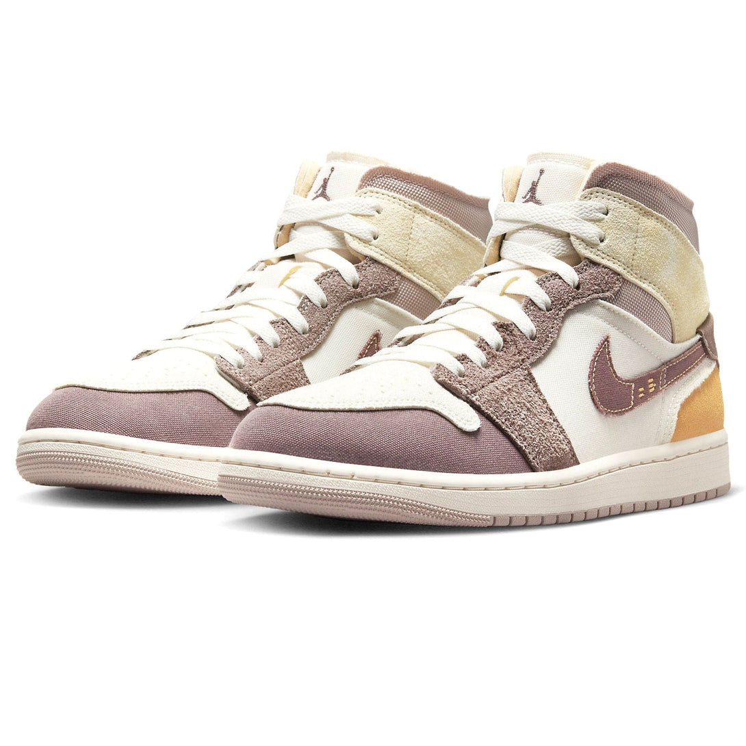 Air Jordan 1 Mid SE Craft 'Inside Out - Taupe Haze'- Streetwear Fashion - helmiss.com