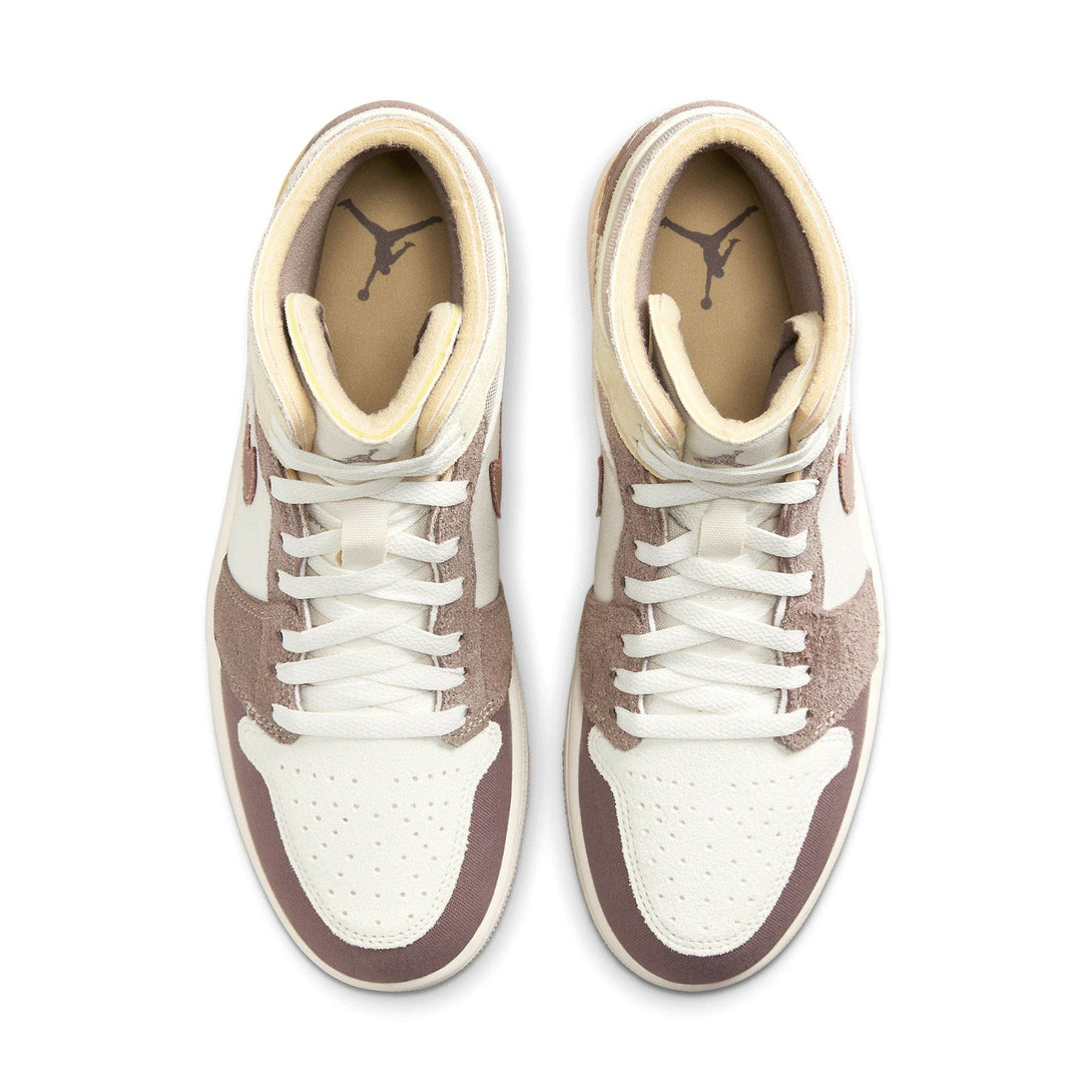 Air Jordan 1 Mid SE Craft 'Inside Out - Taupe Haze'- Streetwear Fashion - helmiss.com