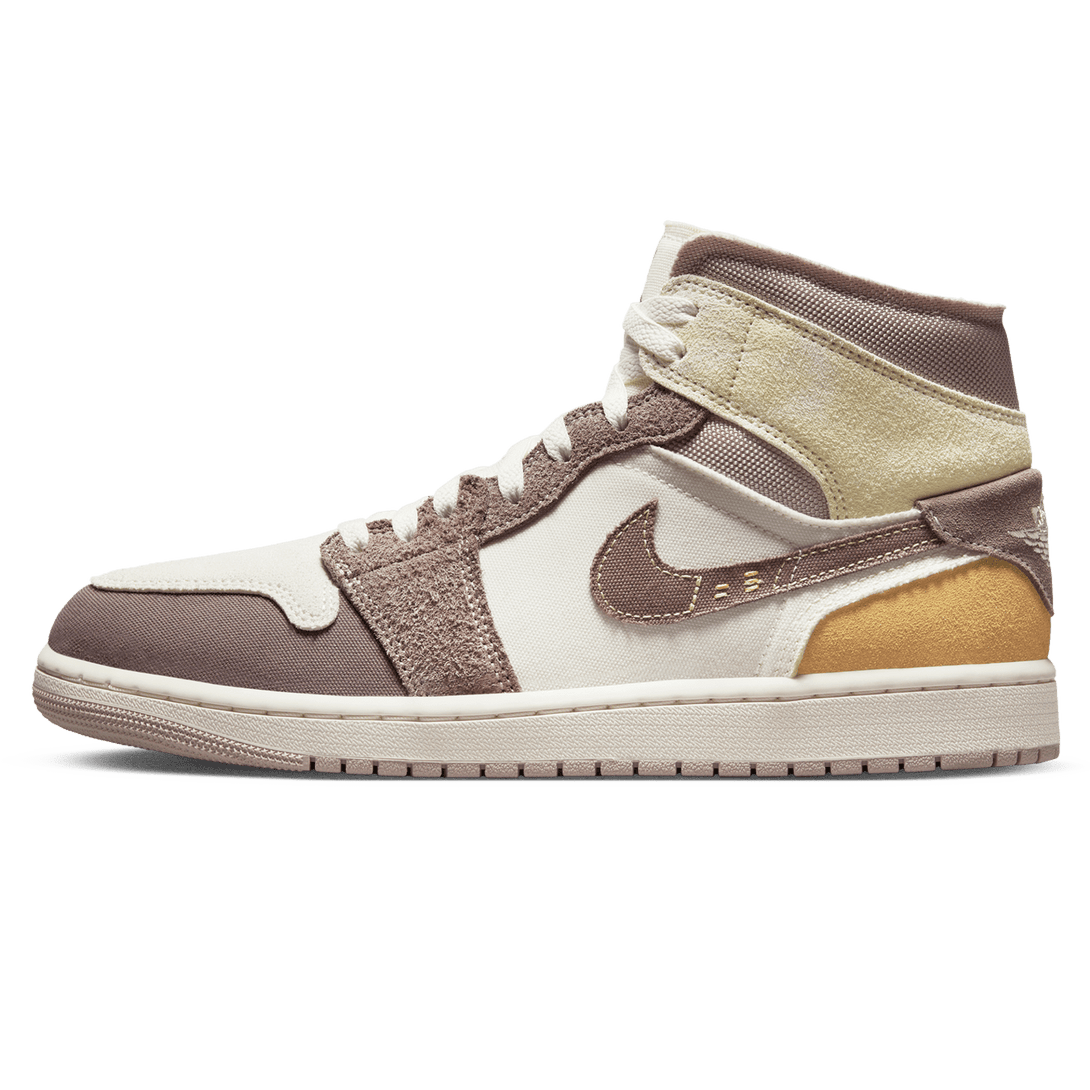 Air Jordan 1 Mid SE Craft 'Inside Out - Taupe Haze'- Streetwear Fashion - helmiss.com