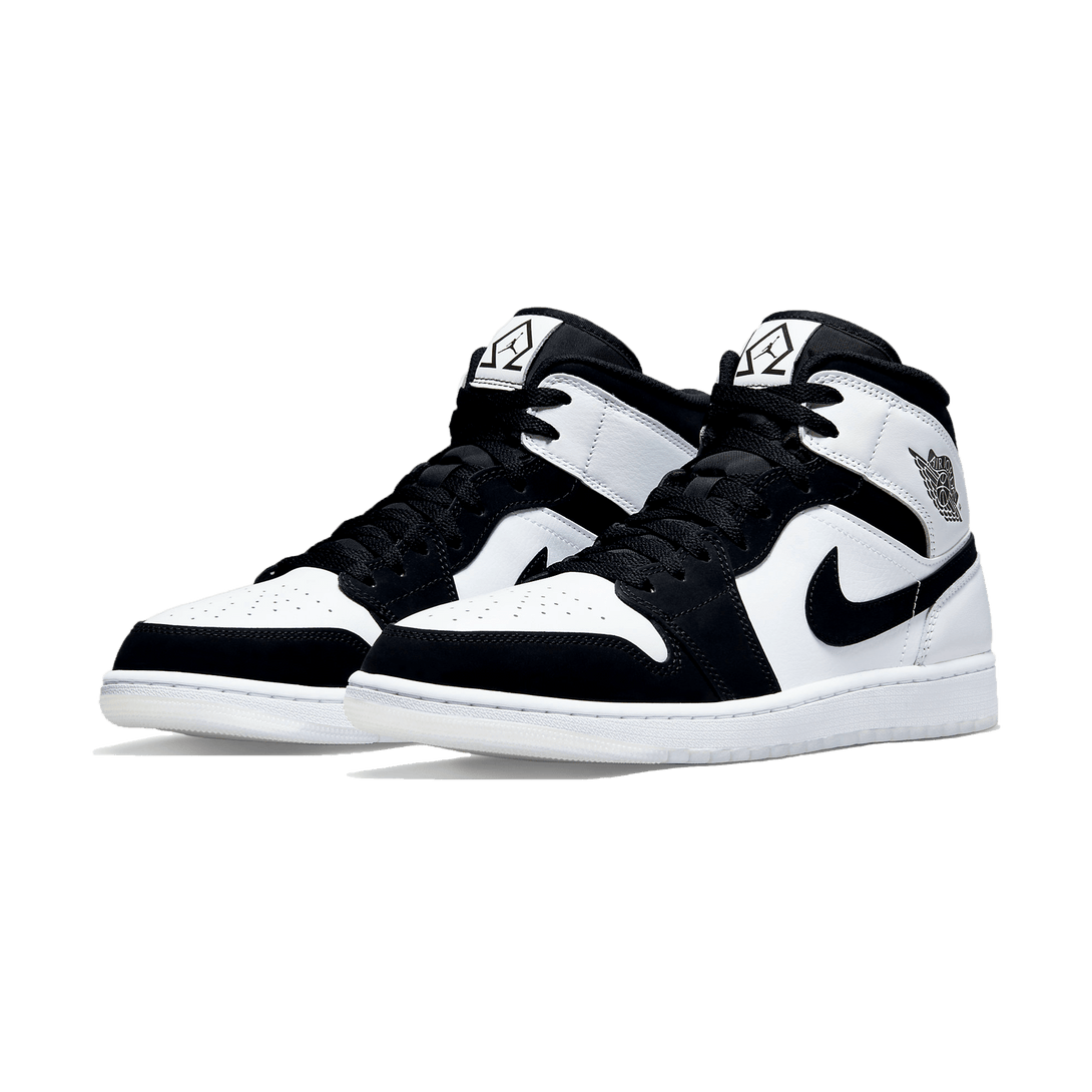 Air Jordan 1 Mid SE GS 'Diamond'- Streetwear Fashion - helmiss.com