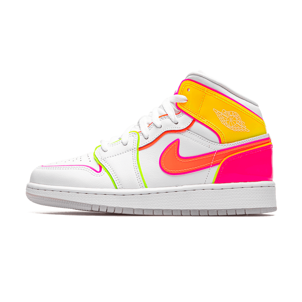 Air Jordan 1 Mid SE GS 'Edge Glow'- Streetwear Fashion - helmiss.com