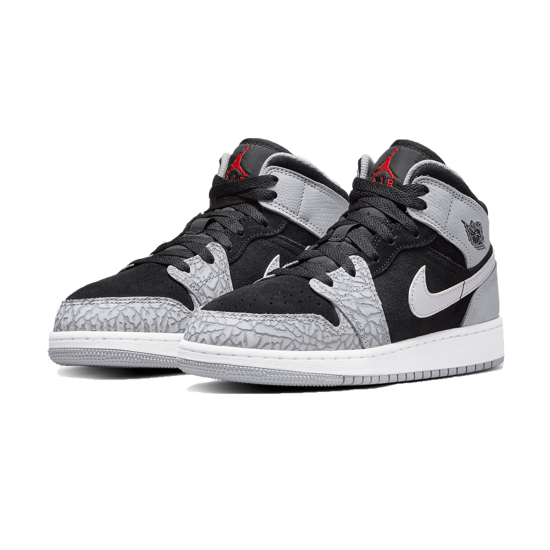 Air Jordan 1 Mid SE GS 'Elephant Toe'- Streetwear Fashion - helmiss.com