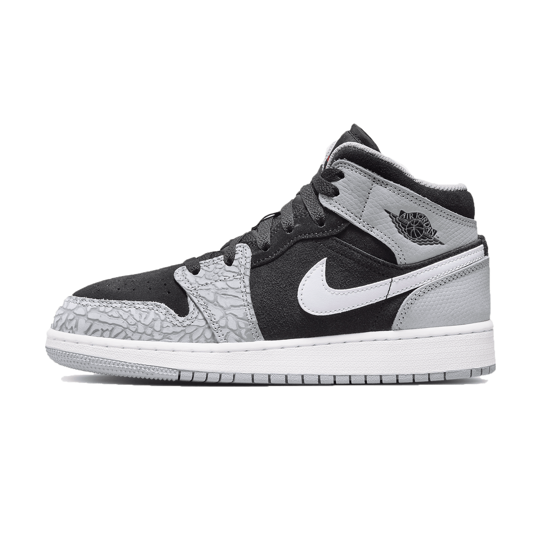 Air Jordan 1 Mid SE GS 'Elephant Toe'- Streetwear Fashion - helmiss.com