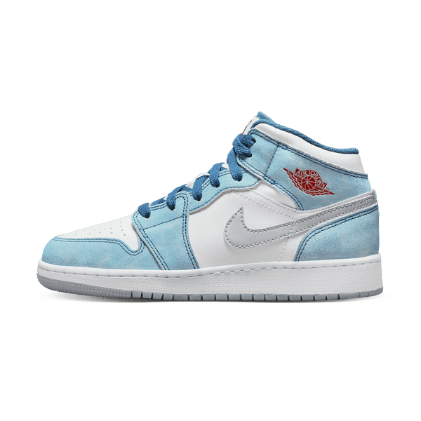 Air Jordan 1 Mid SE GS 'French Blue'- Streetwear Fashion - helmiss.com