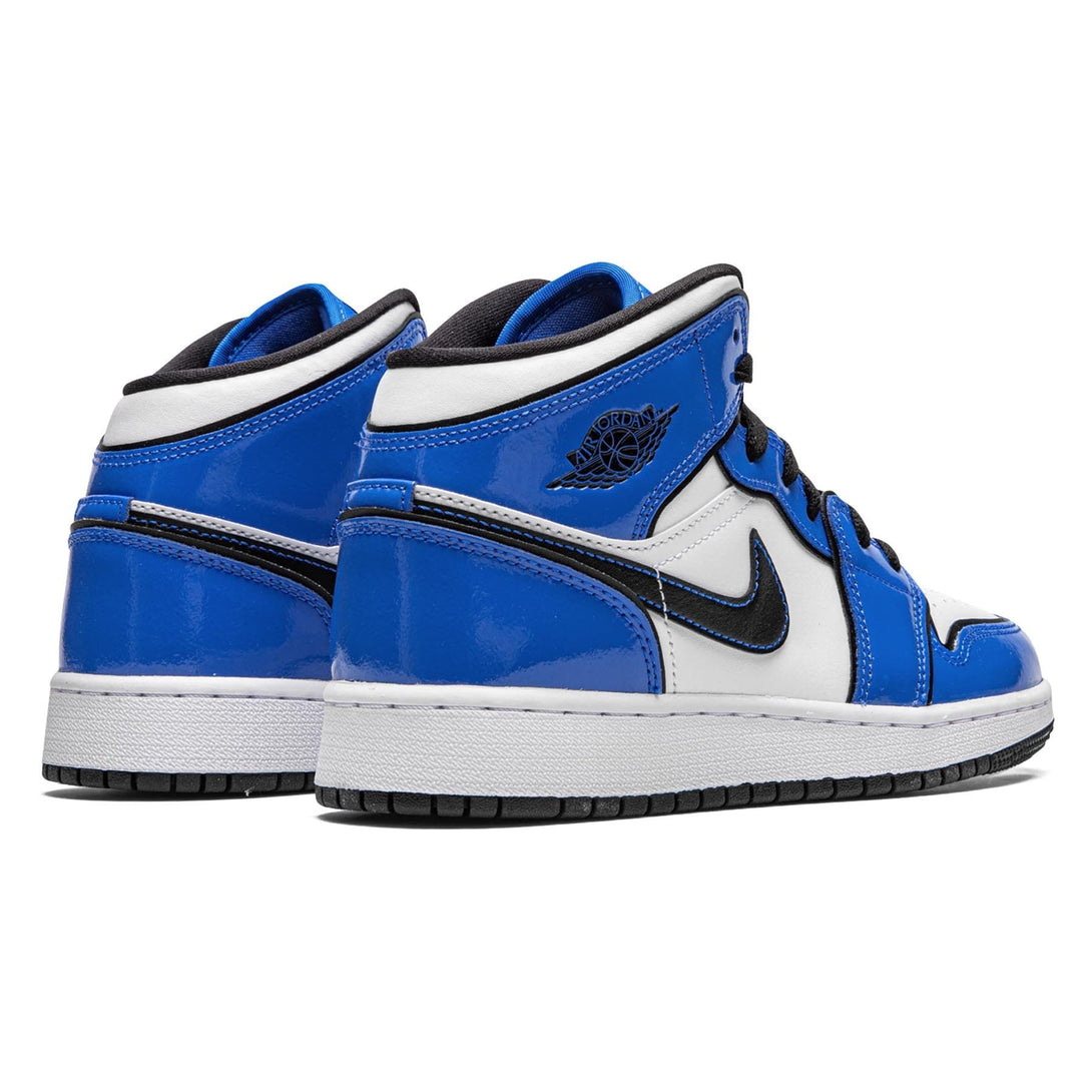 Air Jordan 1 Mid SE GS 'Signal Blue'- Streetwear Fashion - helmiss.com