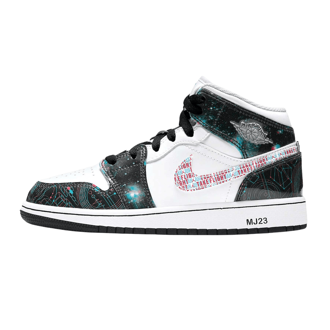 Air Jordan 1 Mid SE GS 'Take Flight'- Streetwear Fashion - helmiss.com