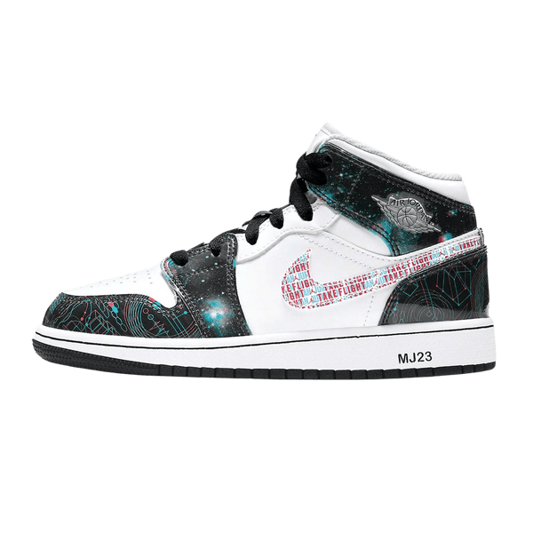 Air Jordan 1 Mid SE GS 'Take Flight'- Streetwear Fashion - helmiss.com