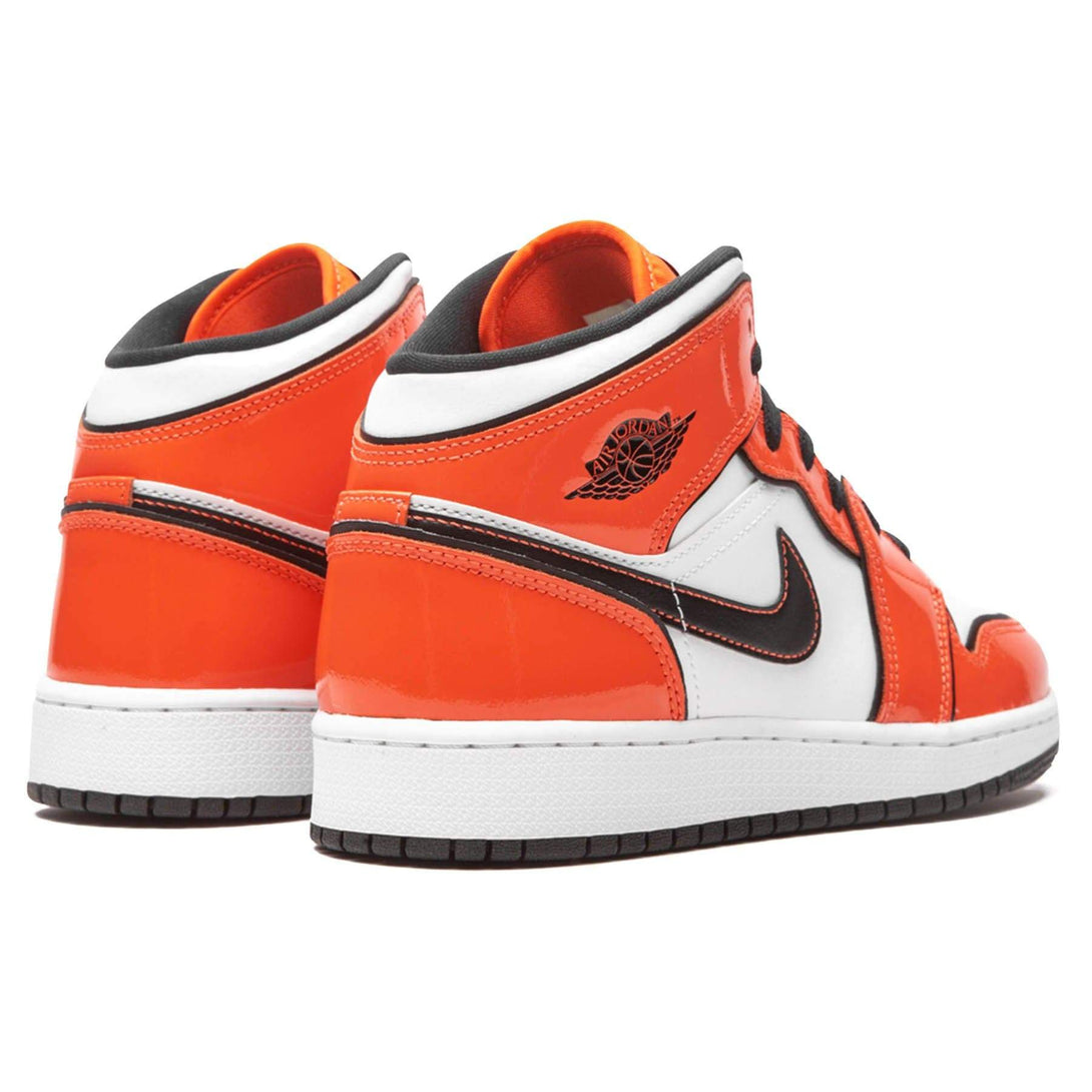 Air Jordan 1 Mid SE GS 'Turf Orange'- Streetwear Fashion - helmiss.com