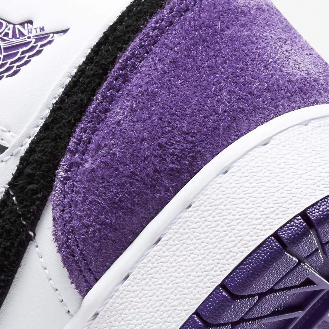 Air Jordan 1 Mid SE GS 'Varsity Purple'- Streetwear Fashion - helmiss.com