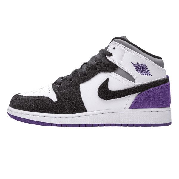 Air Jordan 1 Mid SE GS 'Varsity Purple'- Streetwear Fashion - helmiss.com