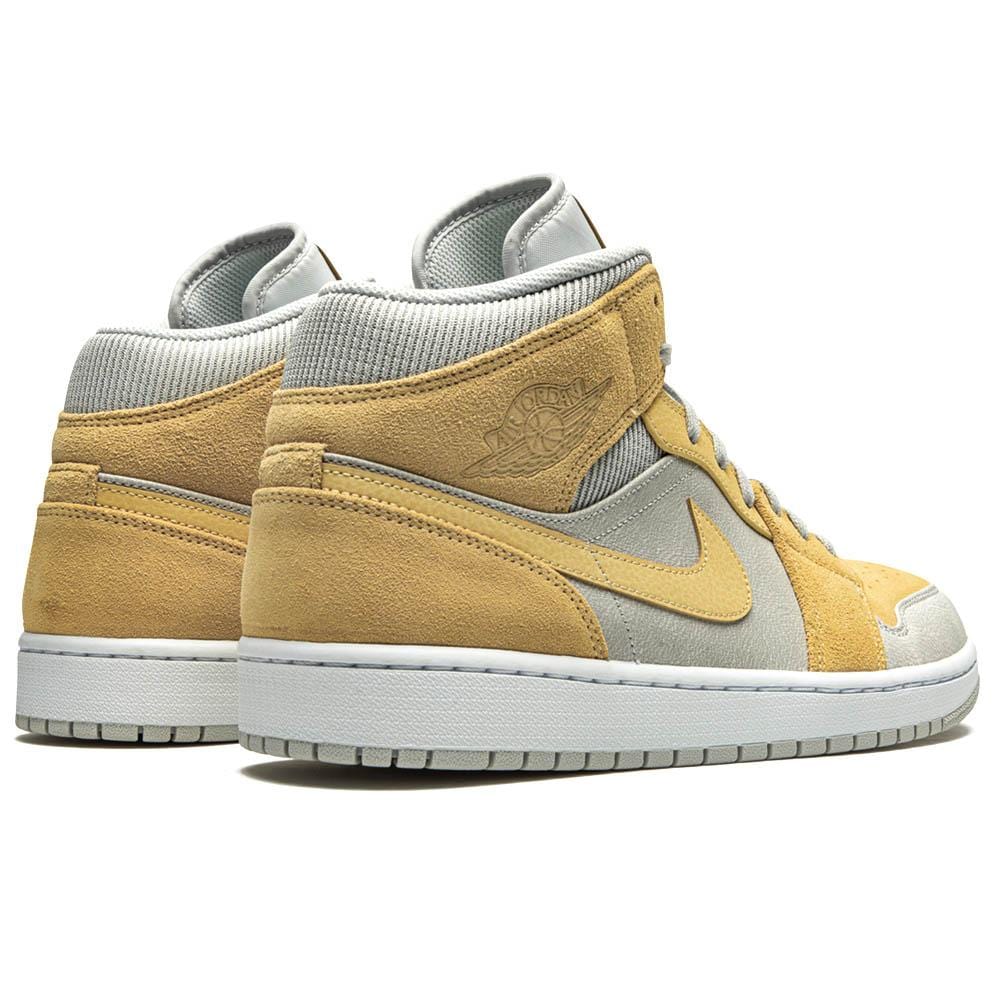 Air Jordan 1 Mid SE Grey Fog Lemon Wash- Streetwear Fashion - helmiss.com