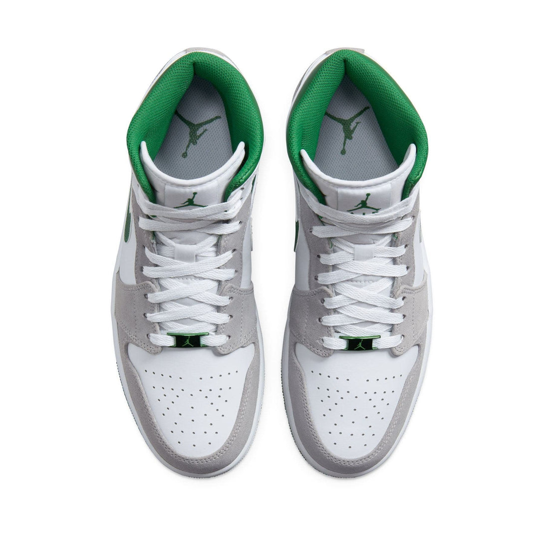 Air Jordan 1 Mid SE 'Grey Pine Green'- Streetwear Fashion - helmiss.com