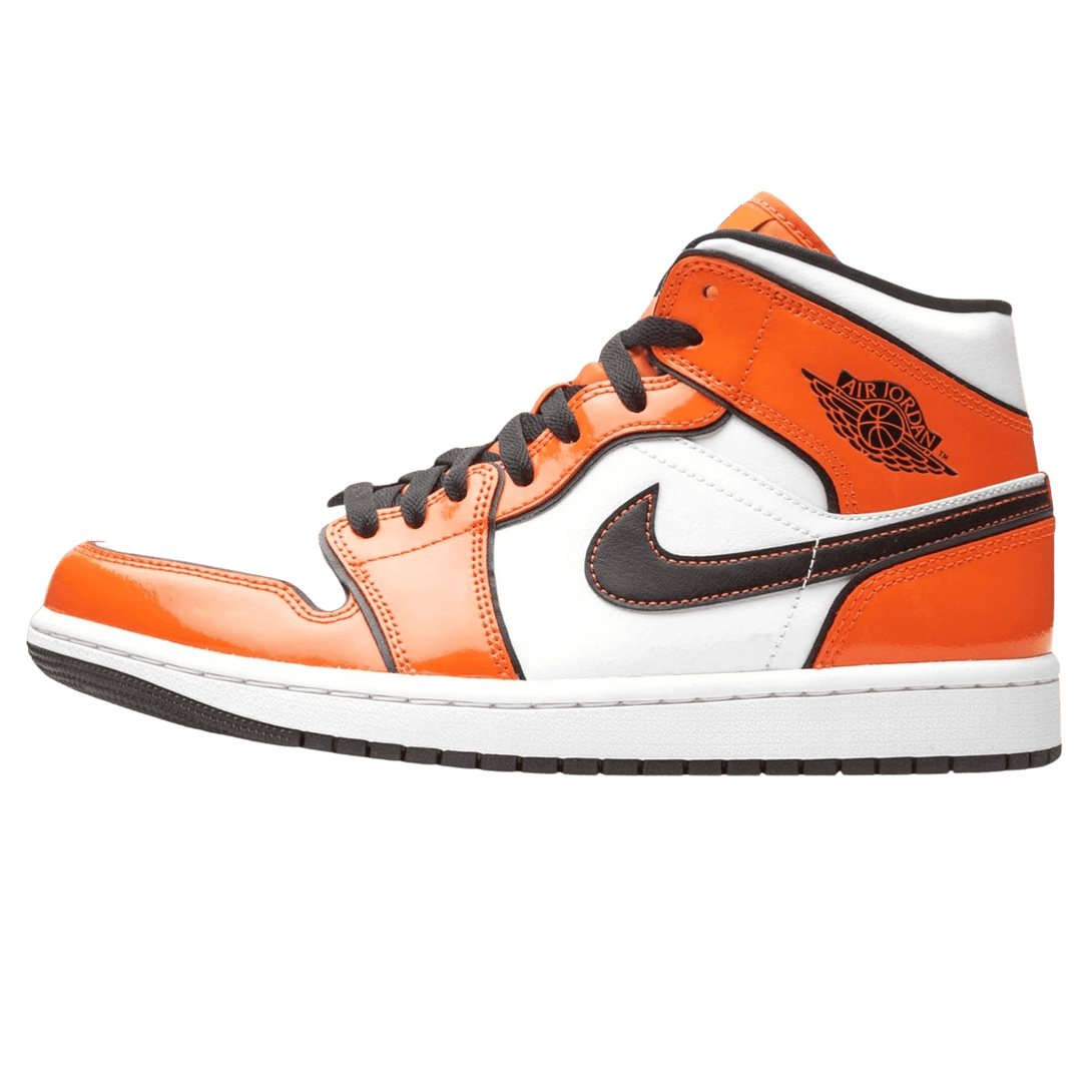 Air Jordan 1 Mid SE 'Turf Orange'- Streetwear Fashion - helmiss.com