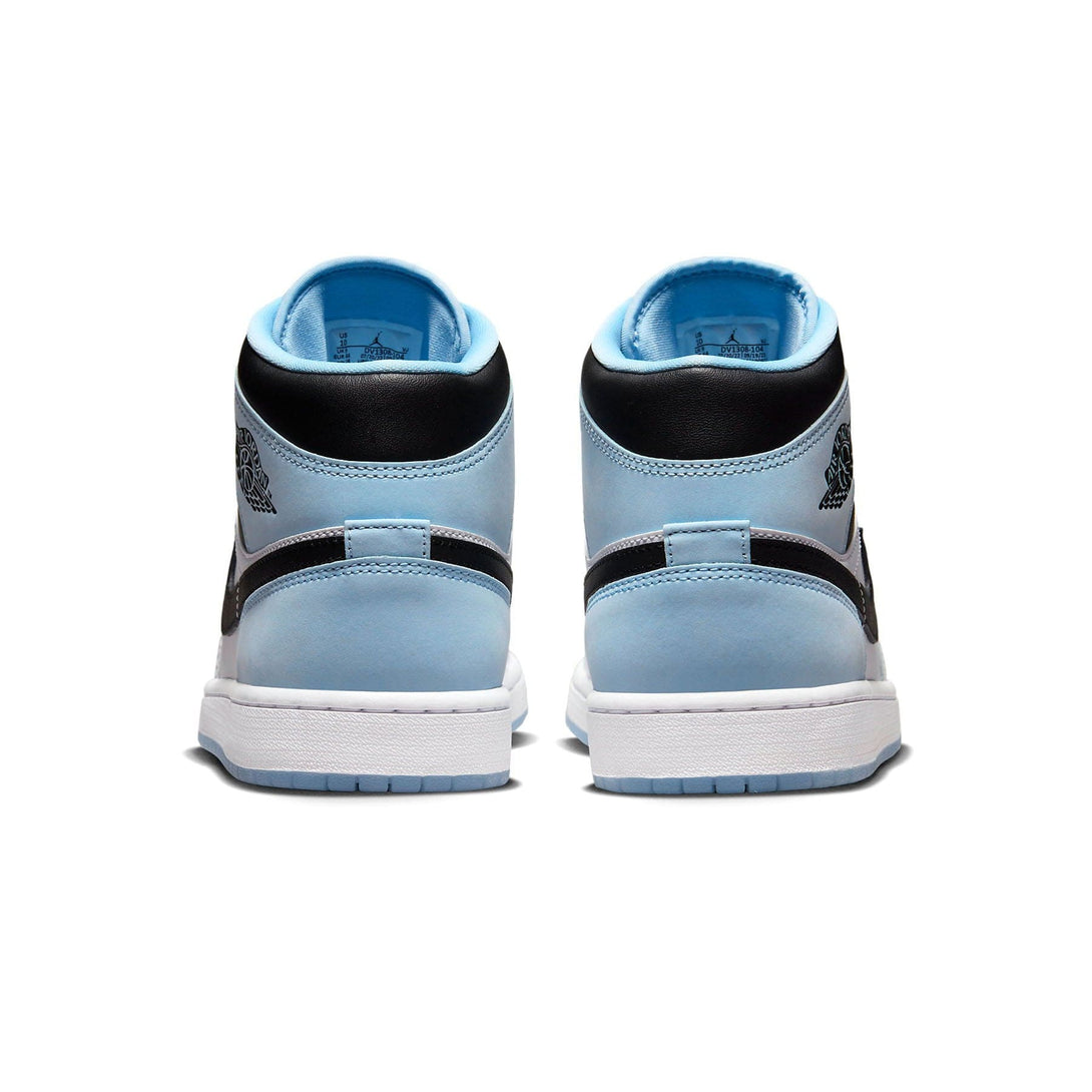 Air Jordan 1 Mid SE 'White Ice Blue'- Streetwear Fashion - helmiss.com