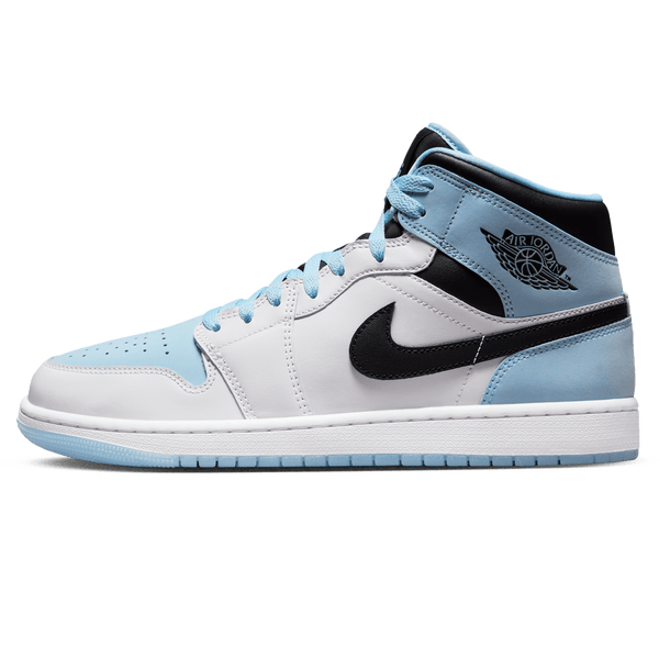 Air Jordan 1 Mid SE 'White Ice Blue'- Streetwear Fashion - helmiss.com