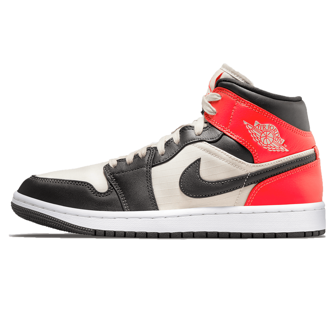 Air Jordan 1 Mid SE Wmns 'Newsprint'- Streetwear Fashion - helmiss.com