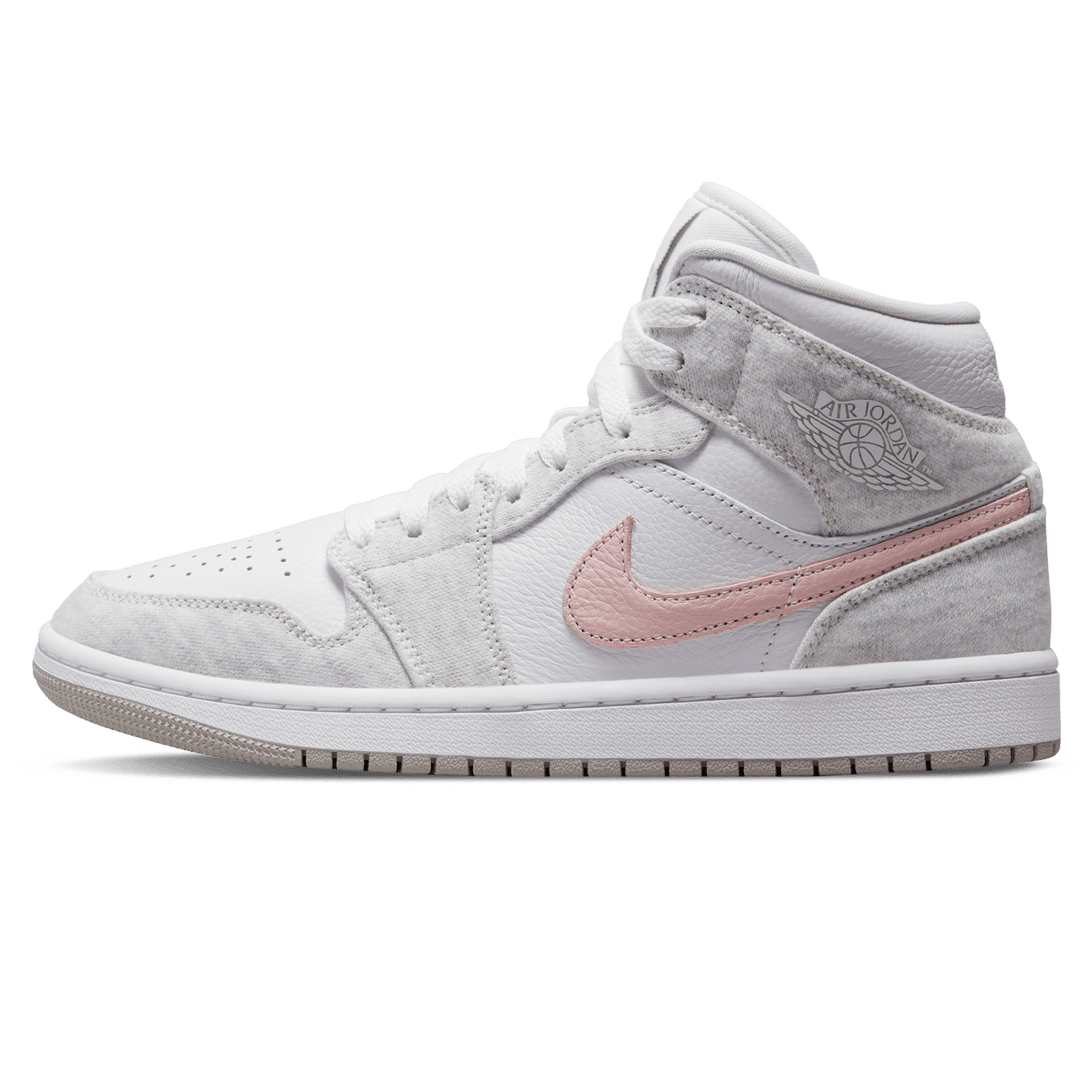 Air Jordan 1 Mid SE Wmns 'White Light Iron Ore'- Streetwear Fashion - helmiss.com