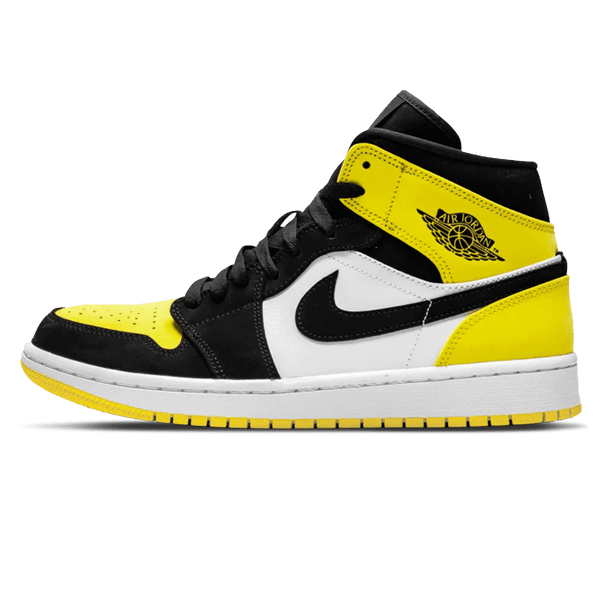 Air Jordan 1 Mid SE 'Yellow Toe'- Streetwear Fashion - helmiss.com