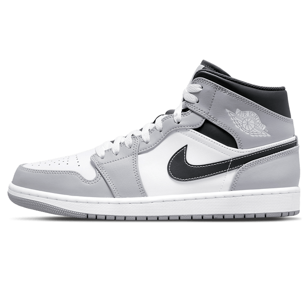 Air Jordan 1 Mid Smoke Grey Anthracite- Streetwear Fashion - helmiss.com