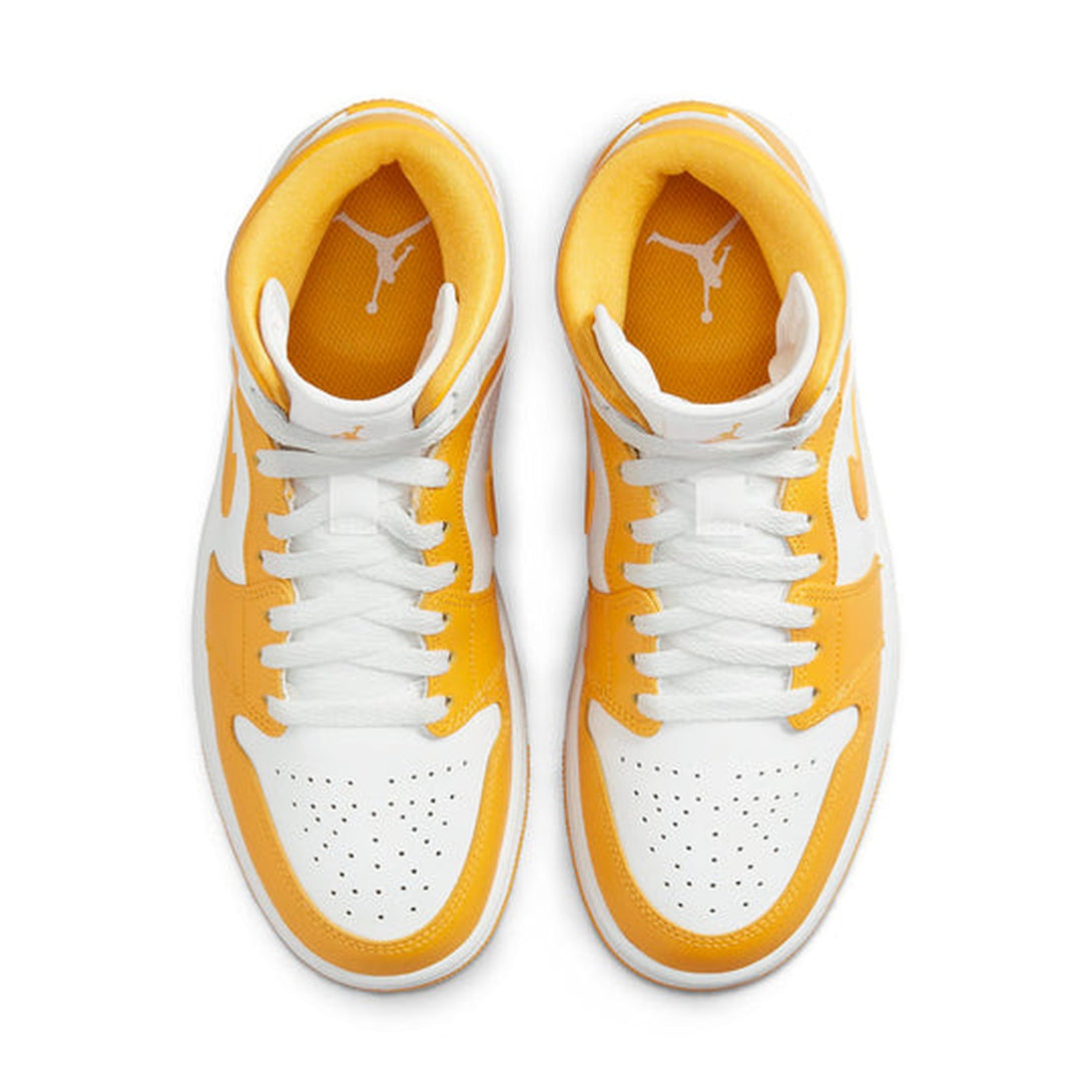 Air Jordan 1 Mid 'University Gold' Wmns- Streetwear Fashion - helmiss.com