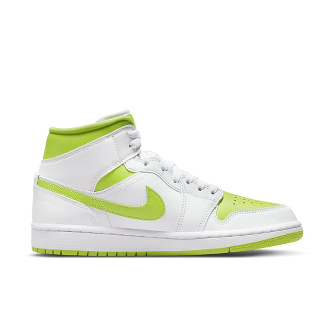 Air Jordan 1 Mid 'White Lime' Wmns- Streetwear Fashion - helmiss.com