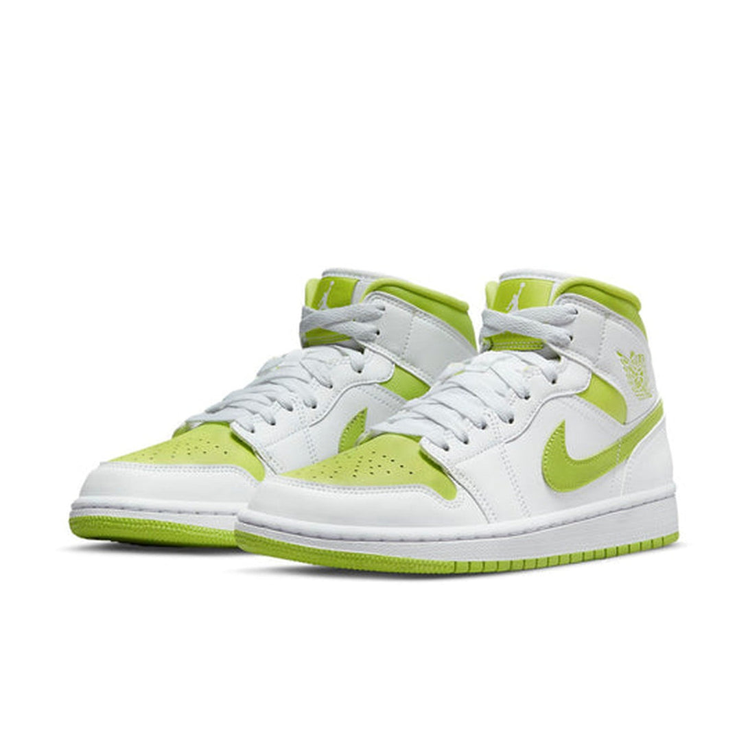 Air Jordan 1 Mid 'White Lime' Wmns- Streetwear Fashion - helmiss.com