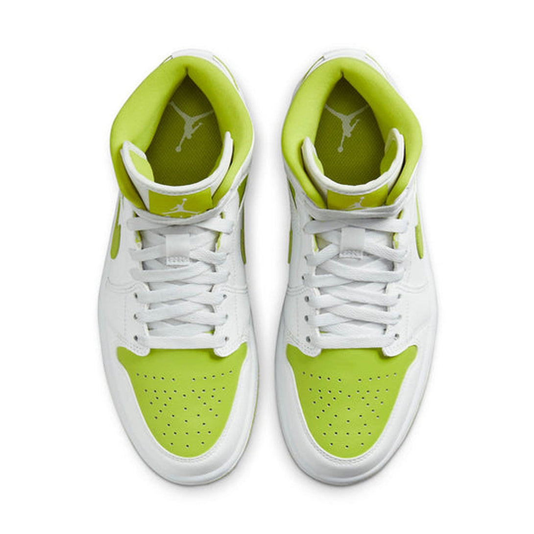 Air Jordan 1 Mid 'White Lime' Wmns- Streetwear Fashion - helmiss.com