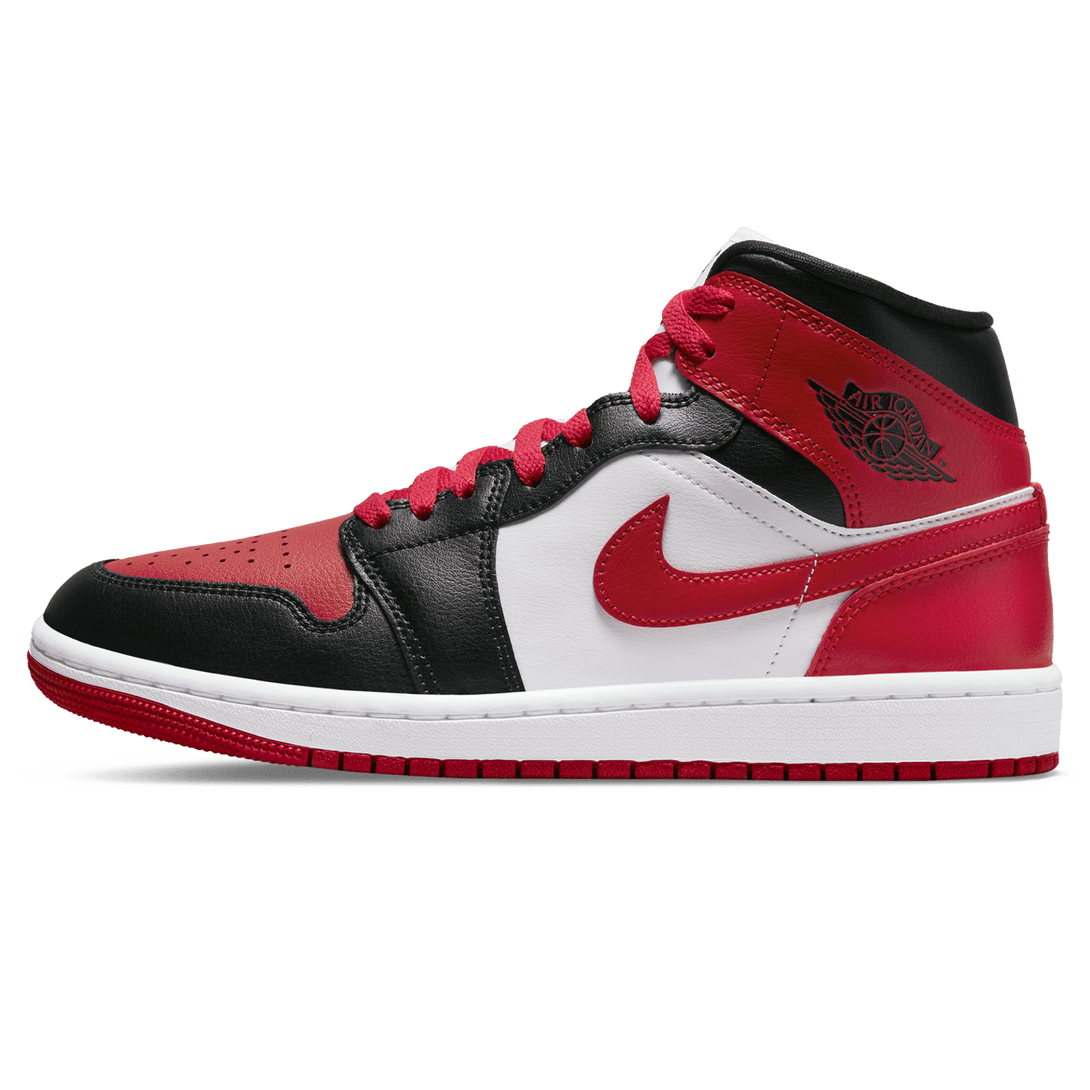 Air Jordan 1 Mid Wmns 'Alternate Bred Toe'- Streetwear Fashion - helmiss.com