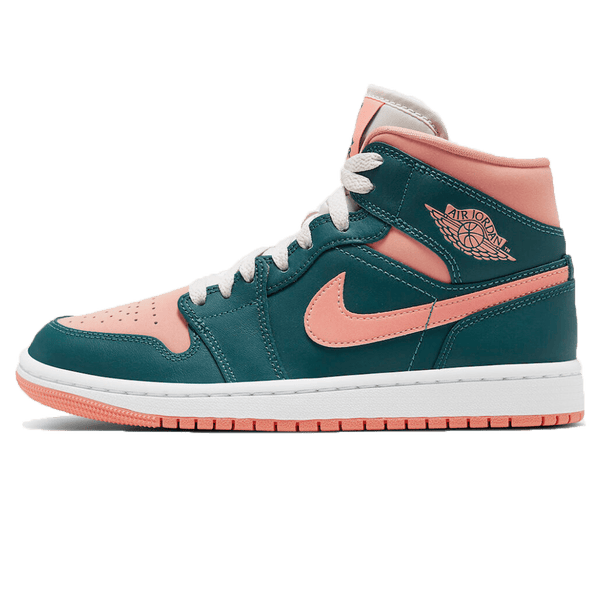 Air Jordan 1 Mid Wmns 'Dark Teal Green'- Streetwear Fashion - helmiss.com