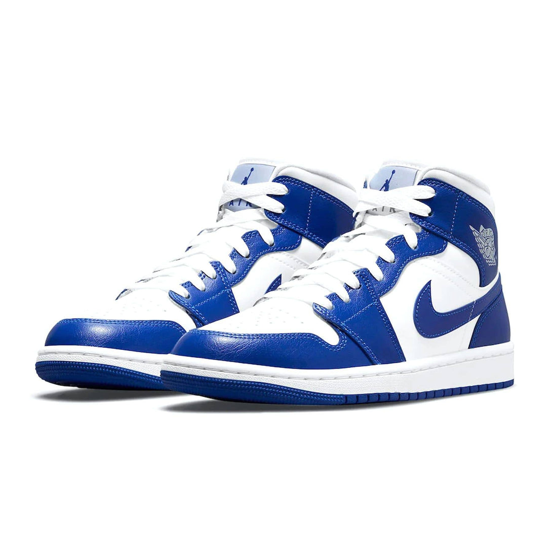 Air Jordan 1 Mid Wmns 'Kentucky Blue'- Streetwear Fashion - helmiss.com