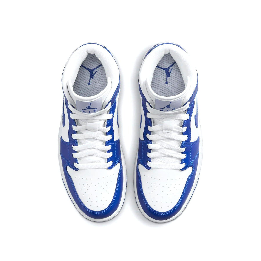 Air Jordan 1 Mid Wmns 'Kentucky Blue'- Streetwear Fashion - helmiss.com