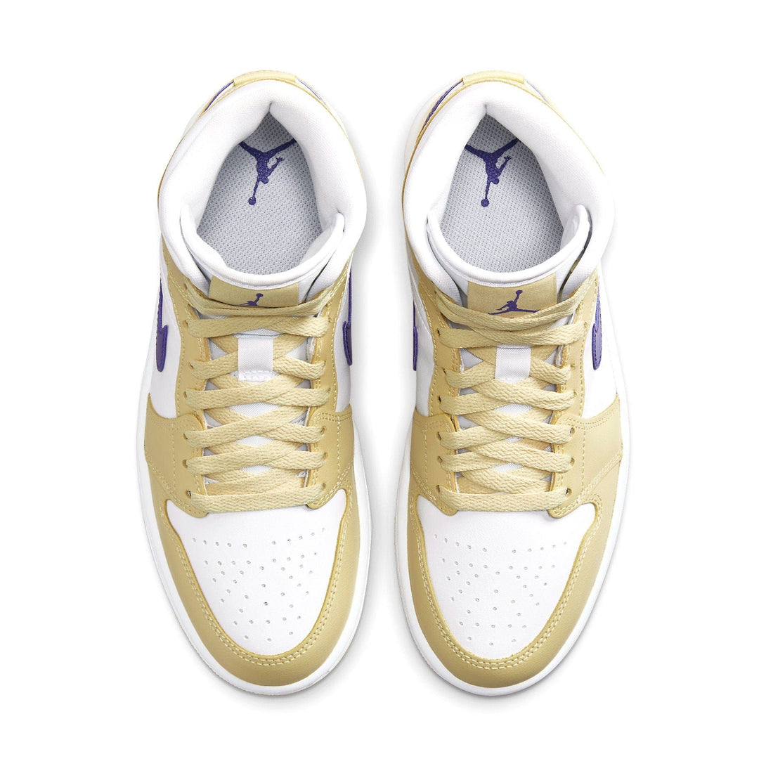 Air Jordan 1 Mid Wmns 'Lemon Wash'- Streetwear Fashion - helmiss.com