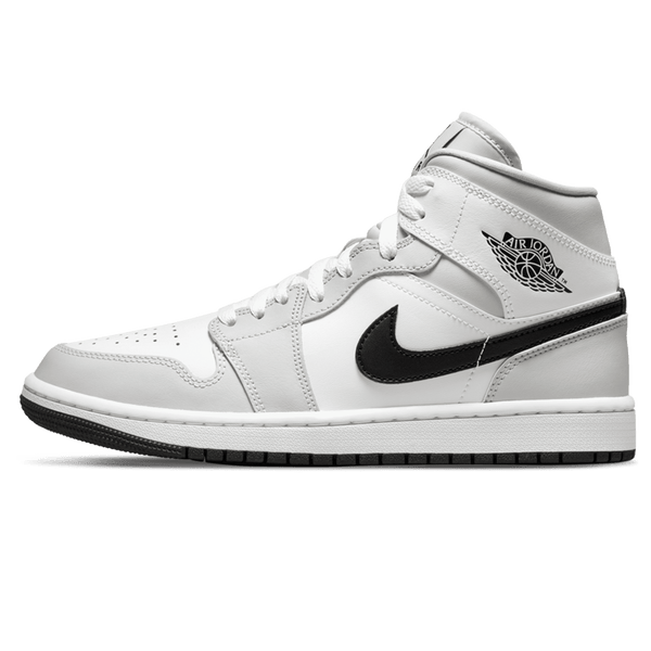 Air Jordan 1 Mid Wmns 'Light Smoke Grey'- Streetwear Fashion - helmiss.com